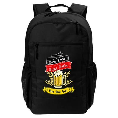 Zicke Zacke Hoi Funny Germany Flag Oktoberfest German Backpack