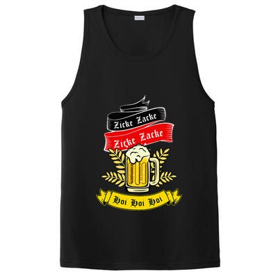 Zicke Zacke Hoi Funny Germany Flag Oktoberfest German PosiCharge Competitor Tank