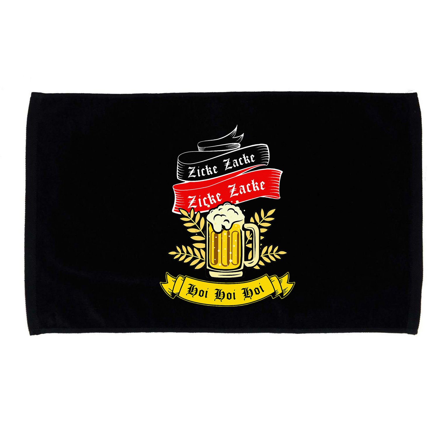 Zicke Zacke Hoi Funny Germany Flag Oktoberfest German Microfiber Hand Towel