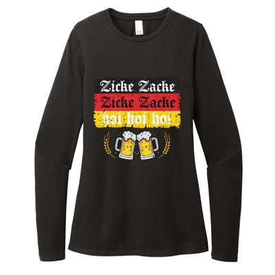 Zicke Zacke Hoi Oktoberfest German Flag Party Womens CVC Long Sleeve Shirt