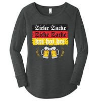 Zicke Zacke Hoi Oktoberfest German Flag Party Women's Perfect Tri Tunic Long Sleeve Shirt