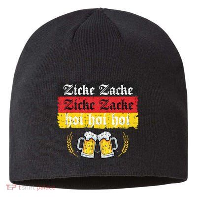 Zicke Zacke Hoi Oktoberfest German Flag Party Sustainable Beanie