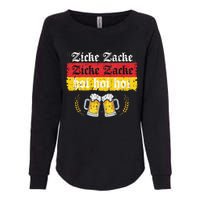 Zicke Zacke Hoi Oktoberfest German Flag Party Womens California Wash Sweatshirt