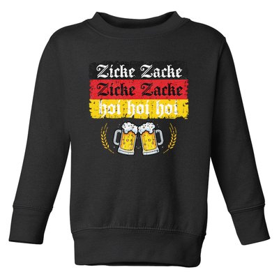 Zicke Zacke Hoi Oktoberfest German Flag Party Toddler Sweatshirt