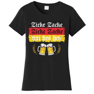 Zicke Zacke Hoi Oktoberfest German Flag Party Women's T-Shirt