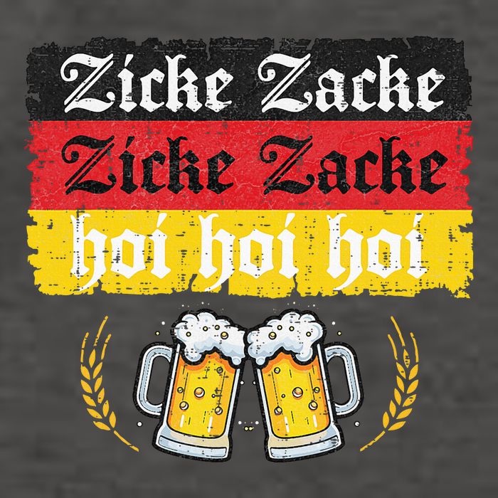 Zicke Zacke Hoi Oktoberfest German Flag Party Vector Backpack