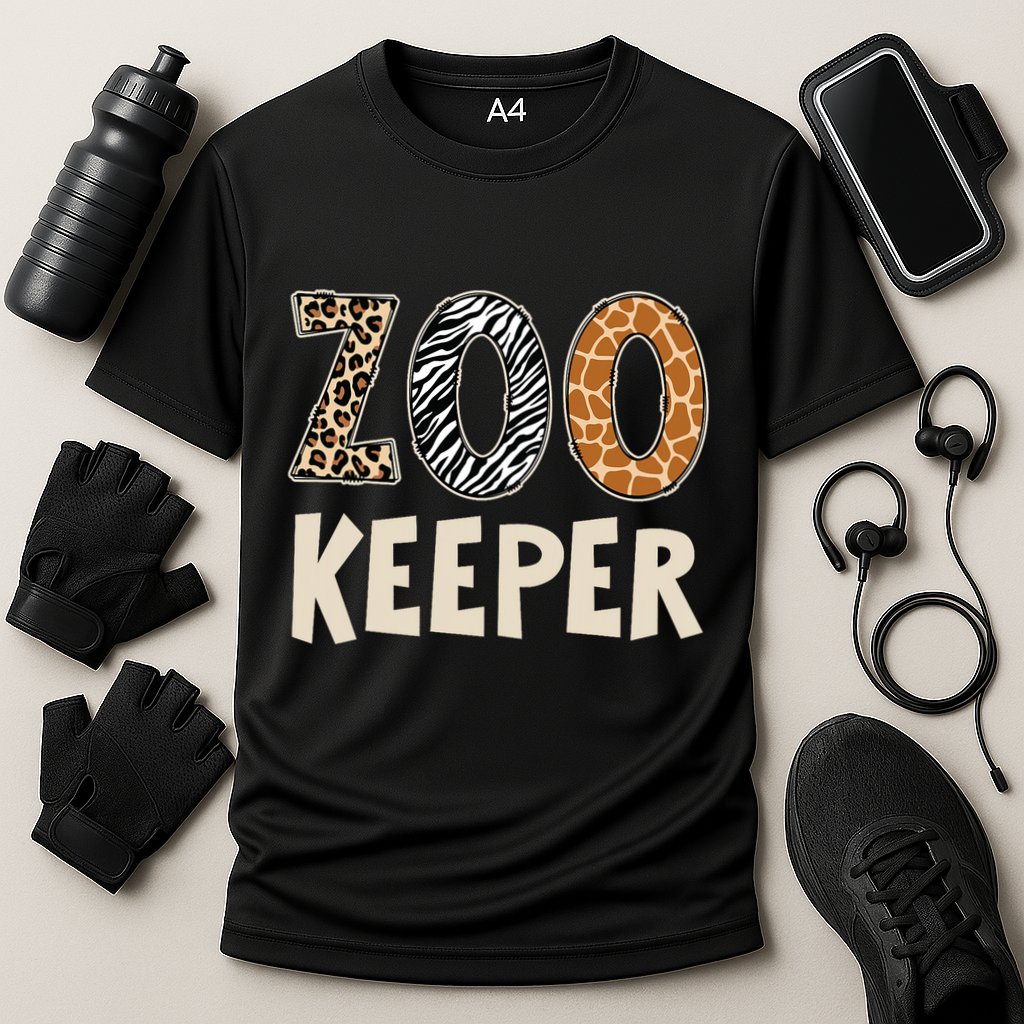 Zookeeper Zoo Keeper Costume Adult Animals Wildlife Safari Cooling Performance Crew T-Shirt