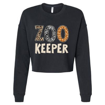 Zookeeper Zoo Keeper Costume Adult Animals Wildlife Safari Cropped Pullover Crew