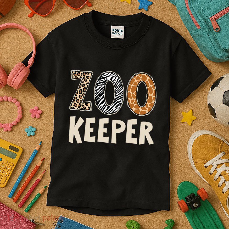Zookeeper Zoo Keeper Costume Adult Animals Wildlife Safari Kids T-Shirt
