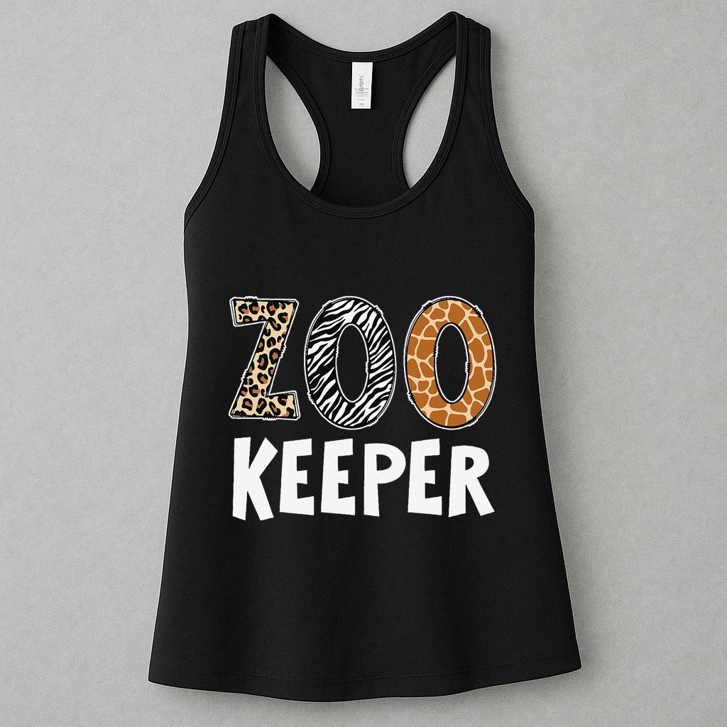 Zookeeper Zoo Keeper Costume Adult Animals Wildlife Safari Gift Womens Tank Top