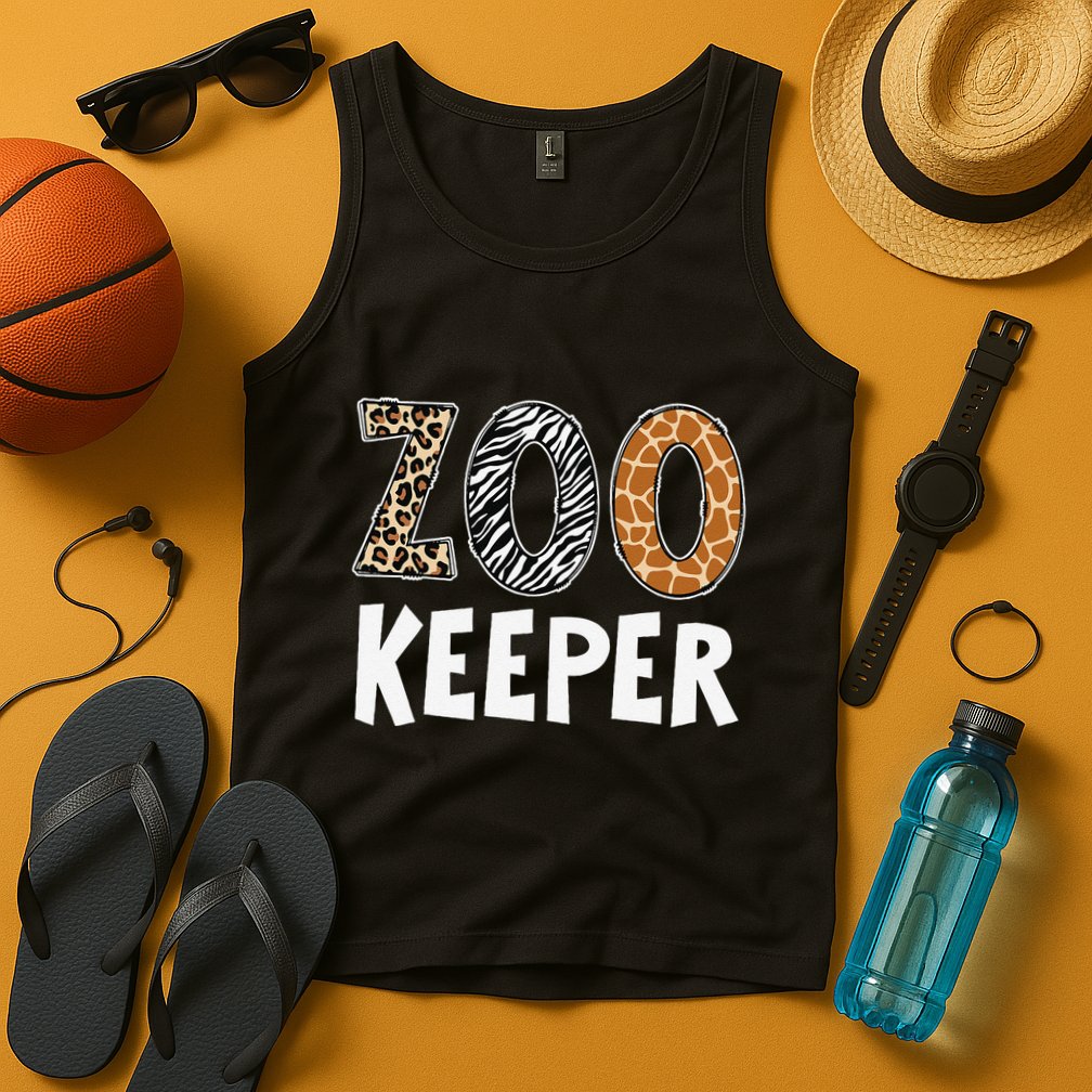 Zookeeper Zoo Keeper Costume Adult Animals Wildlife Safari Gift Tank Top