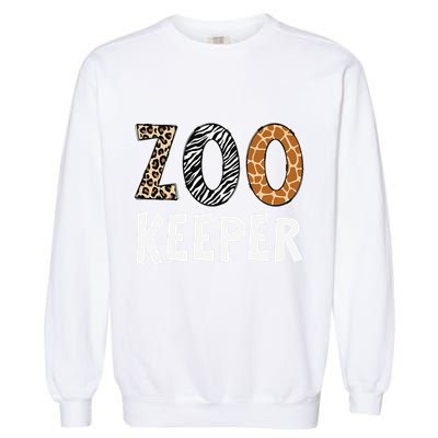 Zookeeper Zoo Keeper Costume Adult Animals Wildlife Safari Gift Garment-Dyed Sweatshirt