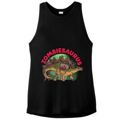 Zombiesaurus Ladies PosiCharge Tri-Blend Wicking Tank