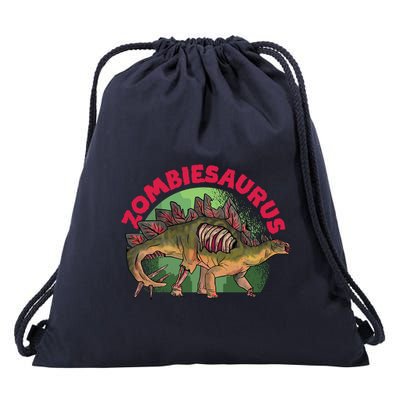 Zombiesaurus Drawstring Bag