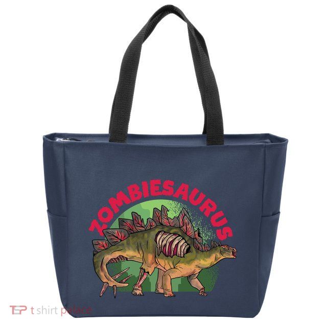 Zombiesaurus Zip Tote Bag