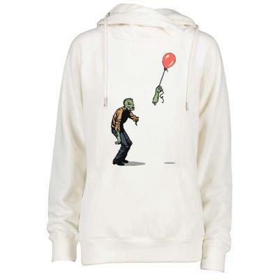 Zombie Womens Funnel Neck Pullover Hood