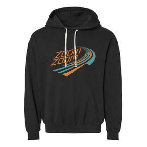 Zoom Zoom Racing Funny Graphic Garment-Dyed Fleece Hoodie