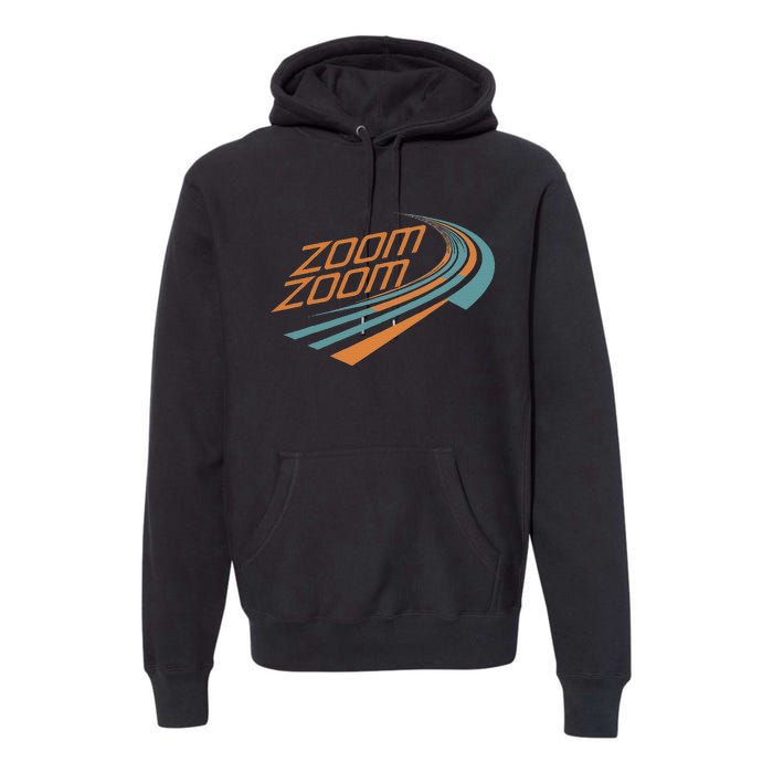 Zoom Zoom Racing Funny Graphic Premium Hoodie