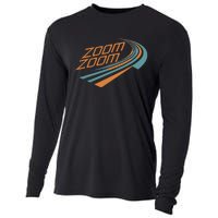 Zoom Zoom Racing Funny Graphic Cooling Performance Long Sleeve Crew