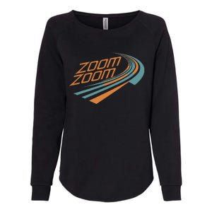 Zoom Zoom Racing Funny Graphic Womens California Wash Sweatshirt