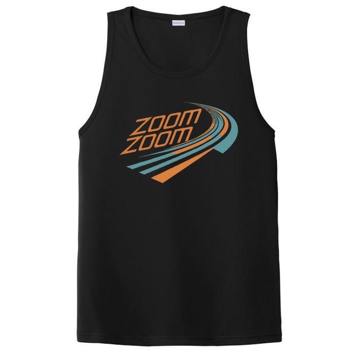 Zoom Zoom Racing Funny Graphic PosiCharge Competitor Tank