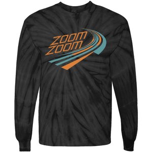 Zoom Zoom Racing Funny Graphic Tie-Dye Long Sleeve Shirt