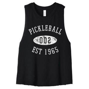 Zero Zero Two Funny Pickleball Women's Racerback Cropped Tank