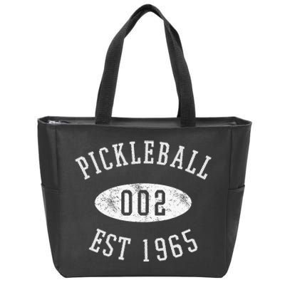 Zero Zero Two Funny Pickleball Zip Tote Bag