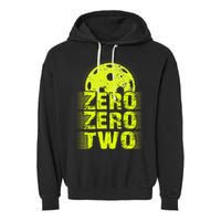 Zero Zero Two Pickleball Player Paddleball Garment-Dyed Fleece Hoodie