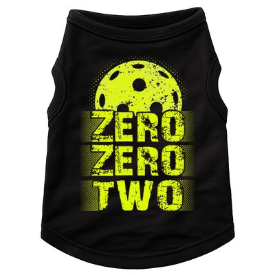Zero Zero Two Pickleball Player Paddleball Doggie Tank