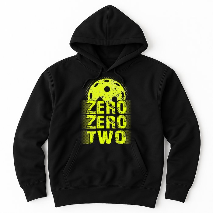 Zero Zero Two Pickleball Player Paddleball Hoodie