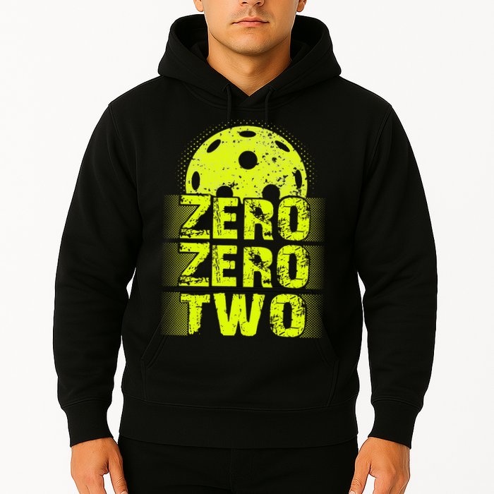 Zero Zero Two Pickleball Player Paddleball Hoodie