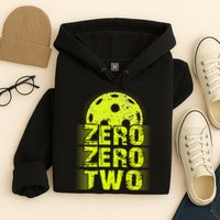 Zero Zero Two Pickleball Player Paddleball Hoodie