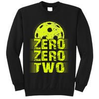 Zero Zero Two Pickleball Player Paddleball Sweatshirt