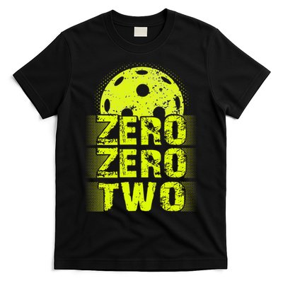 Zero Zero Two Pickleball Player Paddleball T-Shirt