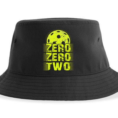 Zero Zero Two Pickleball Player Paddleball Sustainable Bucket Hat