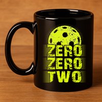 Zero Zero Two Pickleball Player Paddleball 11oz C Handle Ceramic Mug