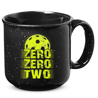 Zero Zero Two Pickleball Player Paddleball 15oz Campfire Ceramic Mug