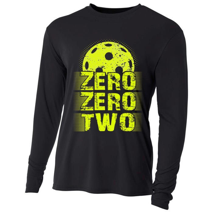 Zero Zero Two Pickleball Player Paddleball Cooling Performance Long Sleeve Crew
