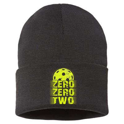 Zero Zero Two Pickleball Player Paddleball Sustainable Knit Beanie