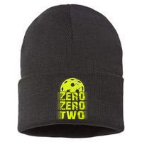 Zero Zero Two Pickleball Player Paddleball Sustainable Knit Beanie