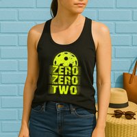 Zero Zero Two Pickleball Player Paddleball Womens Tank Top