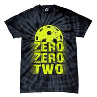 Zero Zero Two Pickleball Player Paddleball Tie-Dye T-Shirt