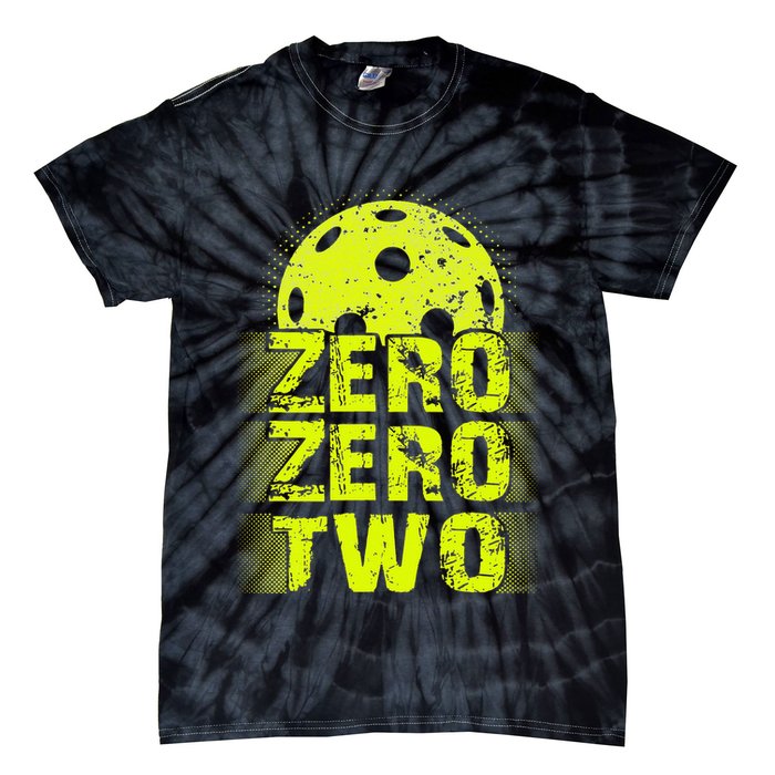 Zero Zero Two Pickleball Player Paddleball Tie-Dye T-Shirt