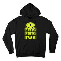Zero Zero Two Pickleball Player Paddleball Tall Hoodie