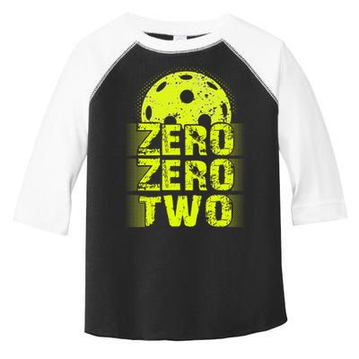 Zero Zero Two Pickleball Player Paddleball Toddler Fine Jersey T-Shirt
