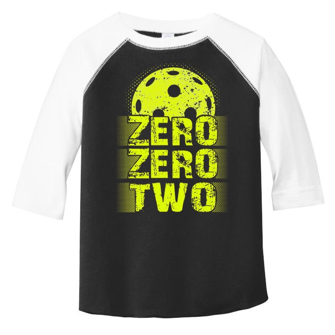 Zero Zero Two Pickleball Player Paddleball Toddler Fine Jersey T-Shirt