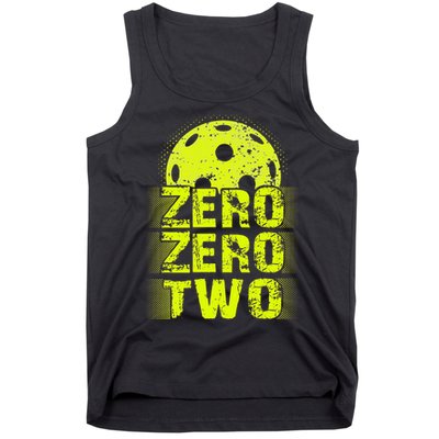 Zero Zero Two Pickleball Player Paddleball Tank Top