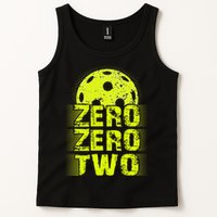 Zero Zero Two Pickleball Player Paddleball Tank Top