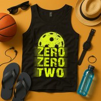 Zero Zero Two Pickleball Player Paddleball Tank Top
